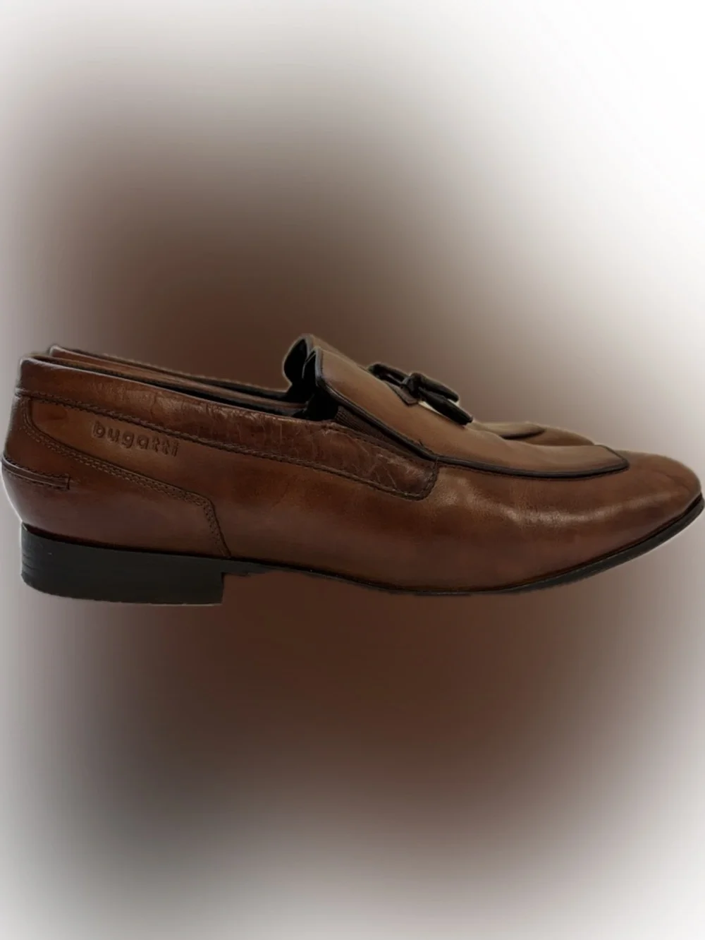 Bugatti Mens Cognac Tassel Loafers - Picture 2 of 4